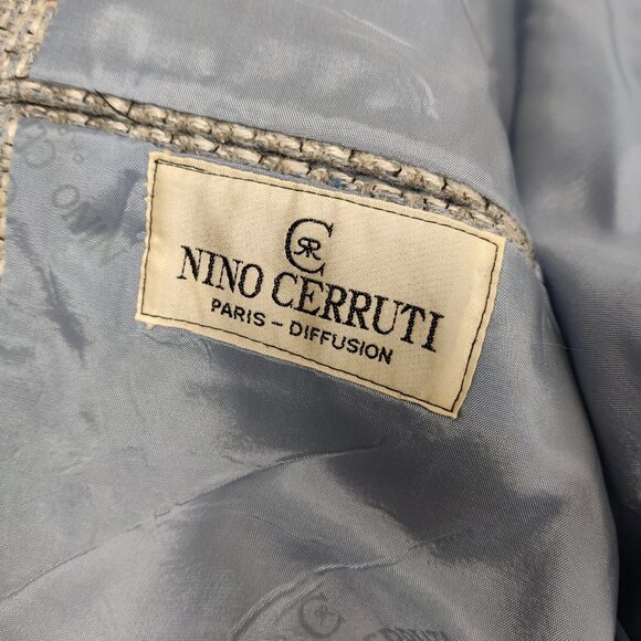 Nino Cerruti Men's Blazer Jacket Size 42L Wool Linen Sport's Quiet Luxury - Picture 10 of 10